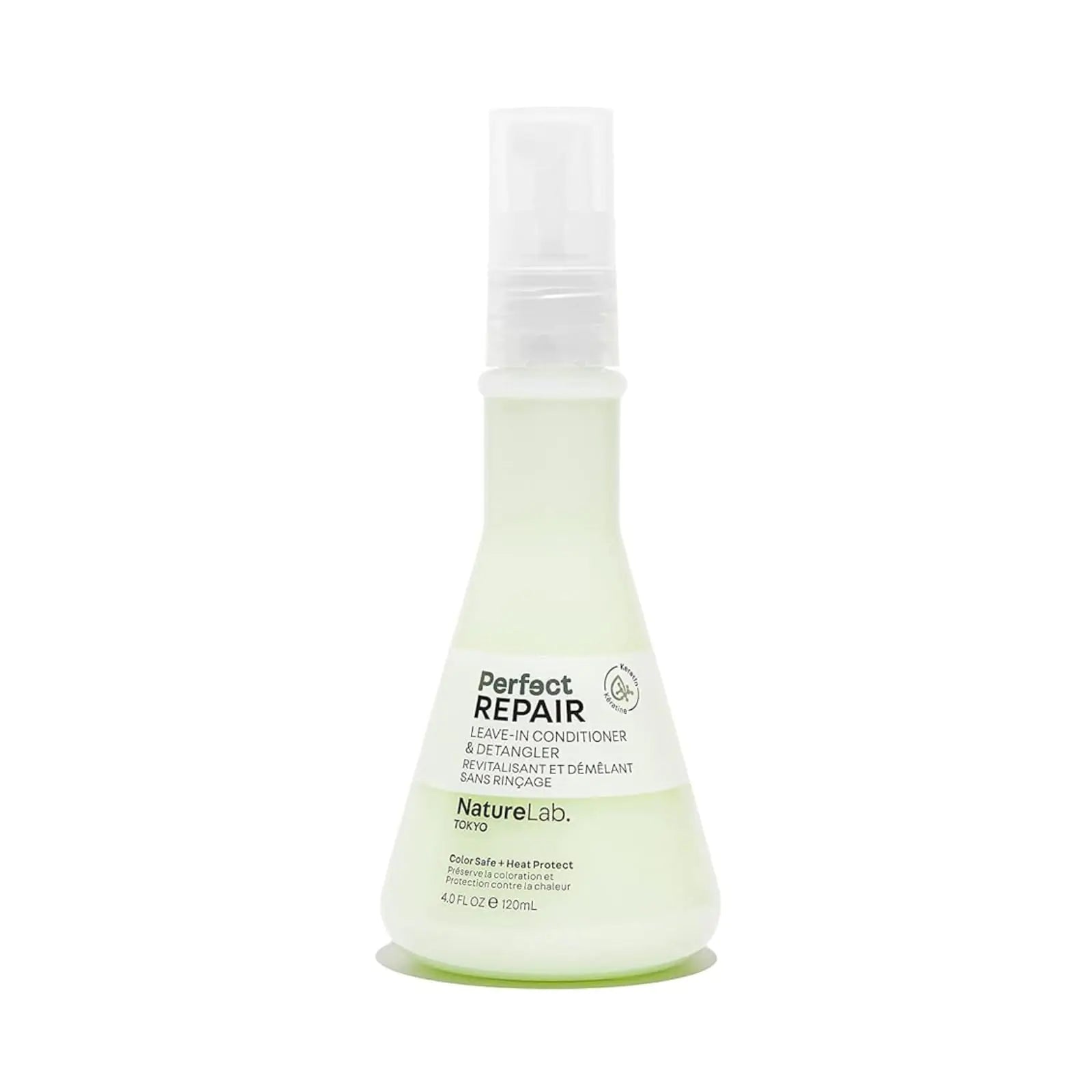 NATURELAB. TOKYO Perfect Repair Leave-In Conditioner & Detangler: Heat Protection Color Safe Protect Against Future Damage | 4 FL OZ / 120 ML